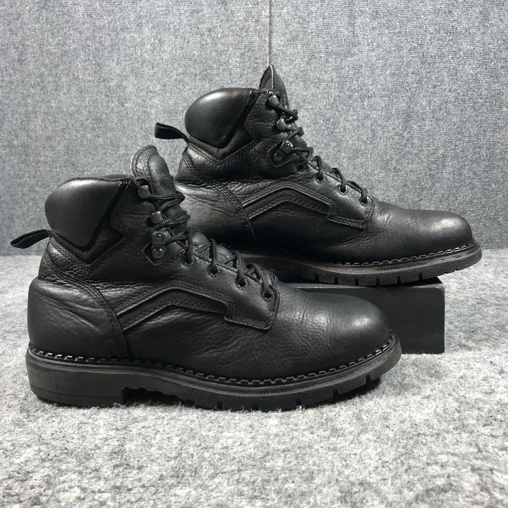 Red‎ Wing 9143 Work Boots Mens 13D Black Leather EH USA Made Workwear